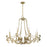 Savoy House Lombard 8 Light Chandelier, Noble Brass
