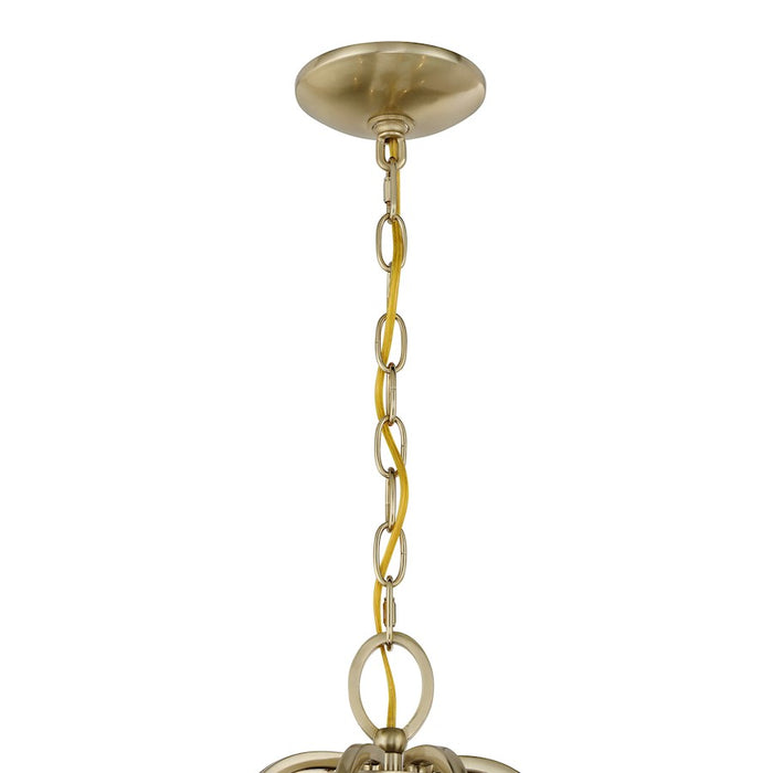 Savoy House Lombard 8 Light Chandelier, Noble Brass