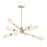 Savoy House Leland 8 Lt Chandelier, White Opal, Noble Brass - 1-6120-8-127