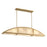 Savoy House Legacy 4-Light Linear Chandelier, Warm Brass