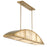 Savoy House Legacy 4-Light Linear Chandelier, Warm Brass