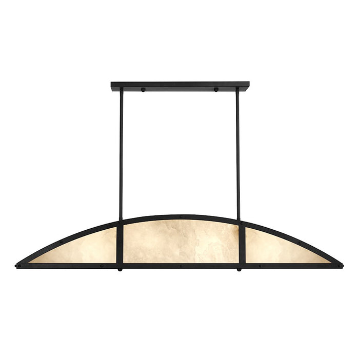 Savoy House Legacy 4-Light Linear Chandelier, Matte Black