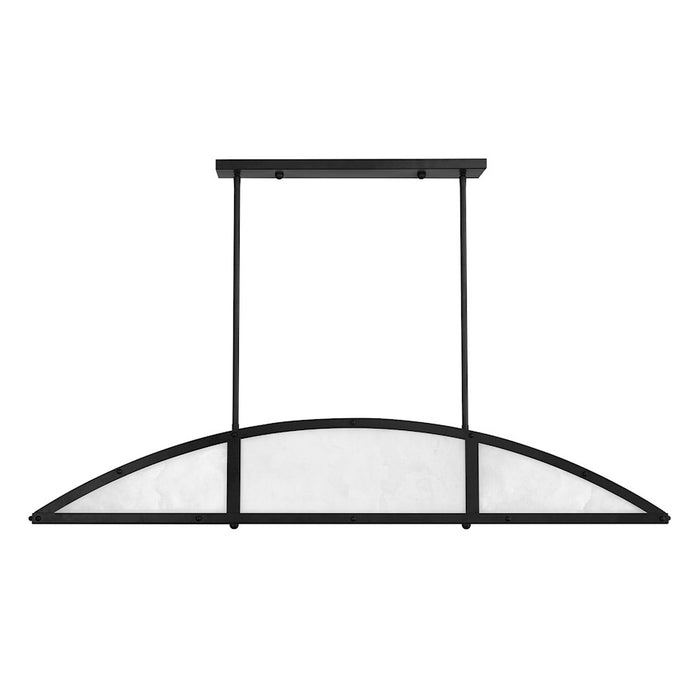 Savoy House Legacy 4-Light Linear Chandelier, Matte Black