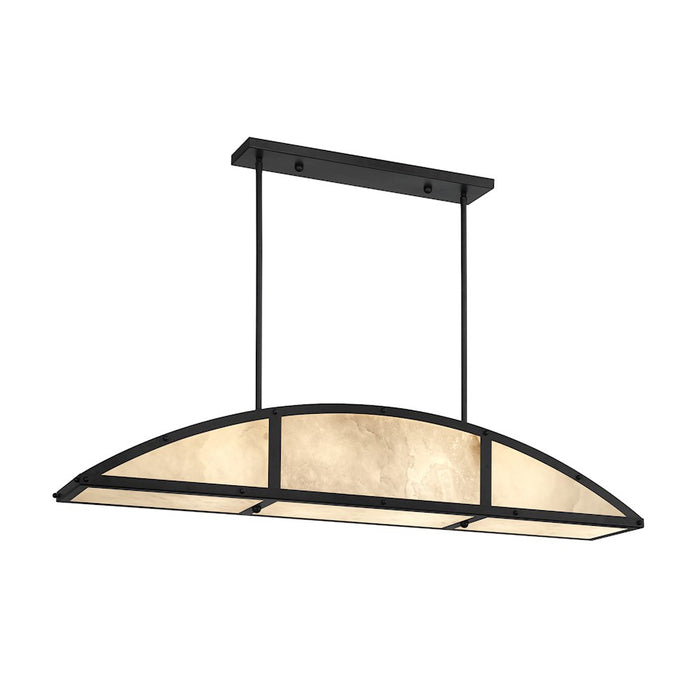 Savoy House Legacy 4-Light Linear Chandelier, Matte Black