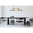 Savoy House Legacy 4-Light Linear Chandelier, Matte Black