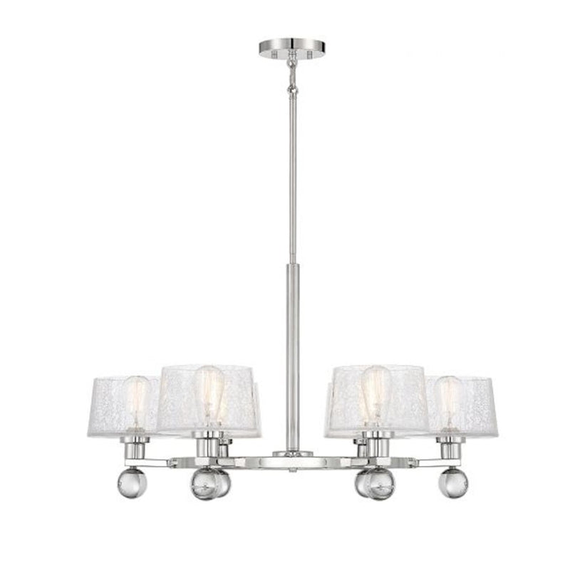 Savoy House Hanover 6-Light Chandelier, Polished Nickel