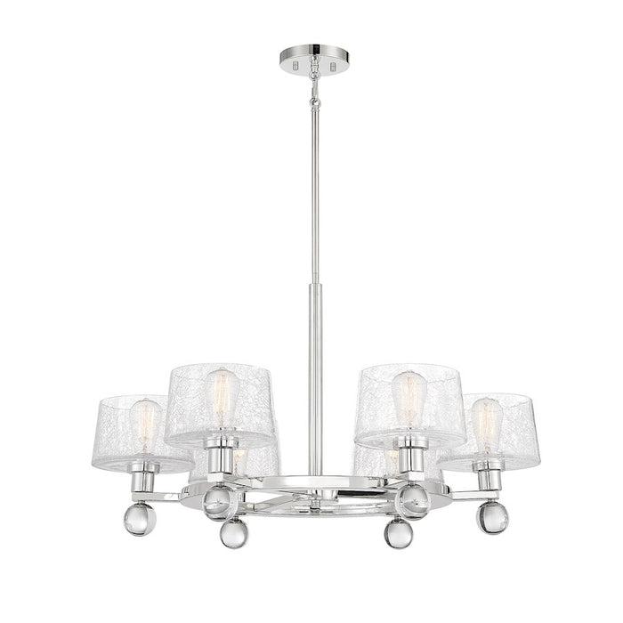 Savoy House Hanover 6-Light Chandelier, Polished Nickel