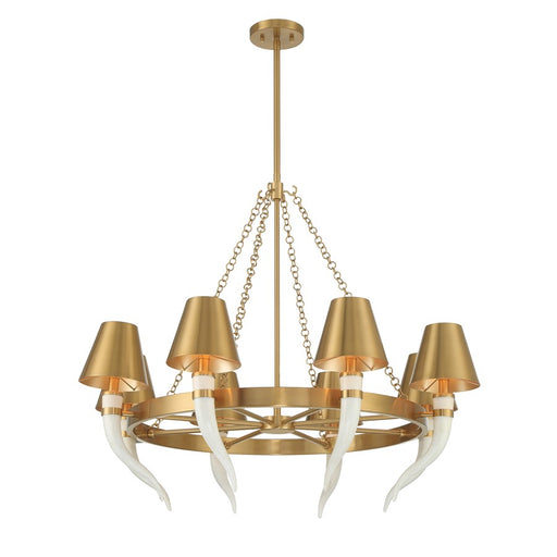 Savoy House Hearne 8 Lt Chandelier, Warm Brass, Warm Brass - 1-6306-8-322