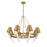 Savoy House Hearne 8 Lt Chandelier, Warm Brass, Warm Brass