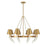 Savoy House Hearne 8 Lt Chandelier, Warm Brass, Warm Brass