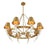 Savoy House Hearne 8 Lt Chandelier, Warm Brass, Warm Brass