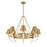 Savoy House Hearne 8 Lt Chandelier, Warm Brass, Warm Brass
