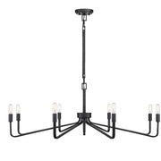 Savoy House Salem 8-Light Chandelier, Forged Iron - 1-6400-8-190