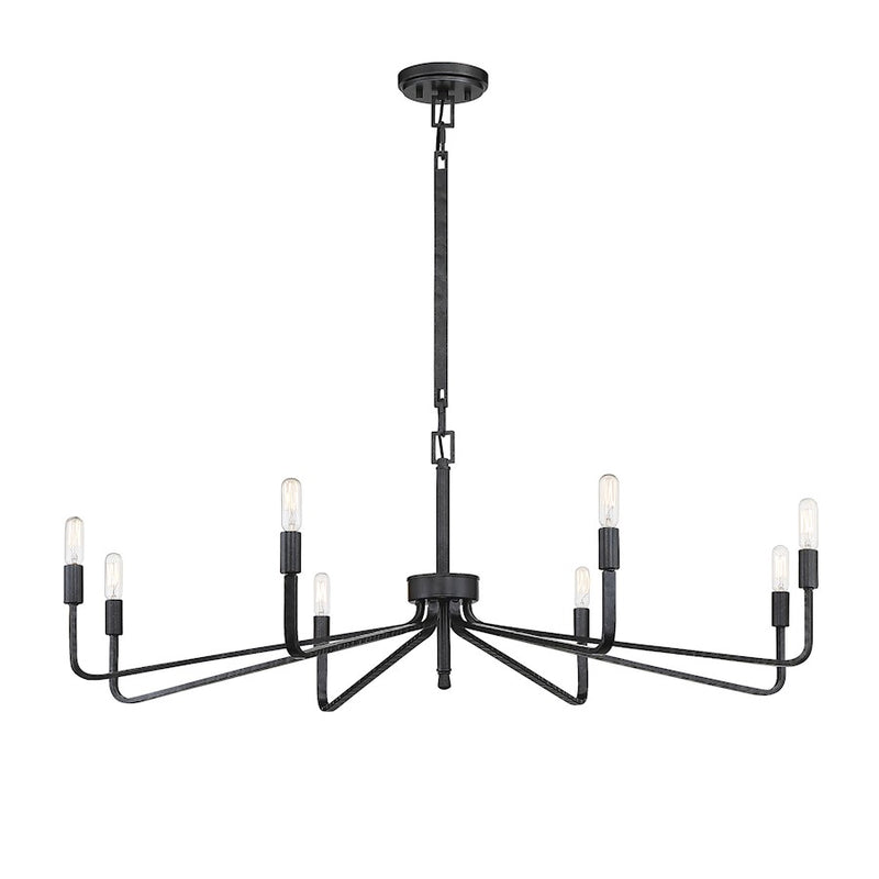 Savoy House Salem 8-Light Chandelier, Forged Iron