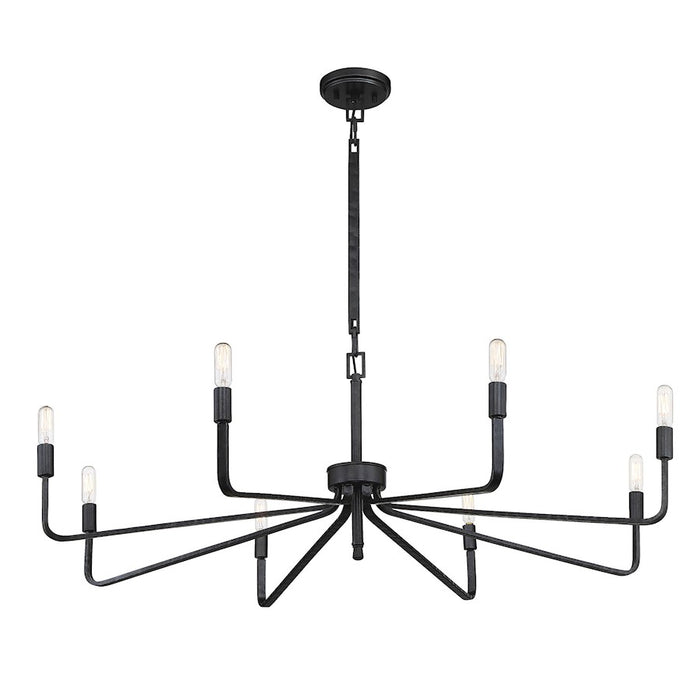 Savoy House Salem 8-Light Chandelier, Forged Iron