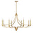 Savoy House Preserve 8-Light Chandelier, Warm Brass