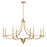 Savoy House Preserve 8-Light Chandelier, Warm Brass
