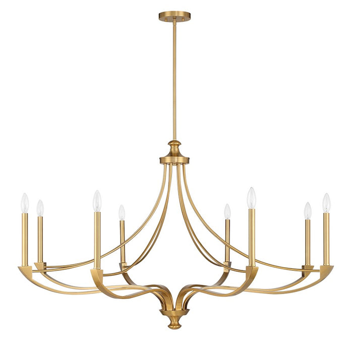 Savoy House Preserve 8-Light Chandelier, Warm Brass