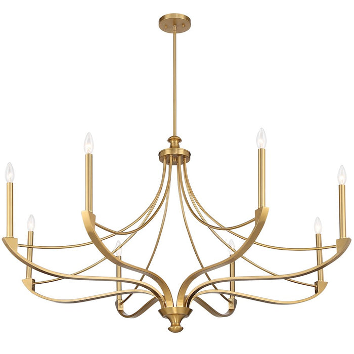 Savoy House Preserve 8-Light Chandelier, Warm Brass