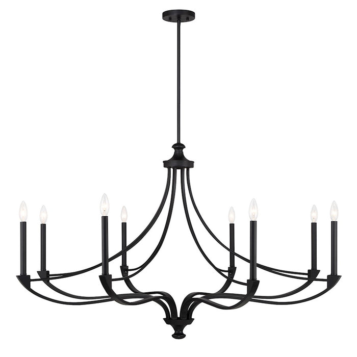 Savoy House Preserve 8-Light Chandelier, Matte Black - 1-6415-8-89