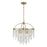 Savoy House Jeanette 4 Lt Chandelier, Noble Brass - 1-6450-4-127