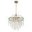 Savoy House Jeanette 4 Lt Chandelier, Noble Brass