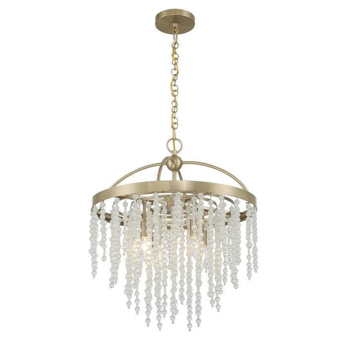 Savoy House Jeanette 4 Lt Chandelier, Noble Brass
