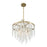 Savoy House Jeanette 4 Lt Chandelier, Noble Brass