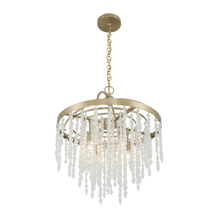Savoy House Jeanette 4 Lt Chandelier, Noble Brass