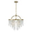 Savoy House Jeanette 4 Lt Chandelier, Noble Brass