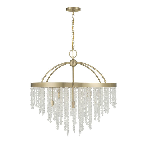 Savoy House Jeanette 8 Lt Chandelier, Noble Brass