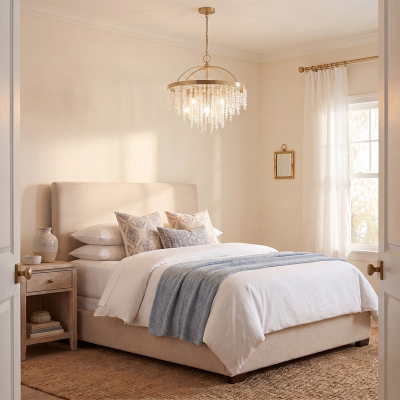 Savoy House Jeanette 8 Lt Chandelier, Noble Brass