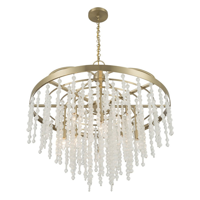 Savoy House Jeanette 8 Lt Chandelier, Noble Brass