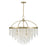 Savoy House Jeanette 8 Lt Chandelier, Noble Brass