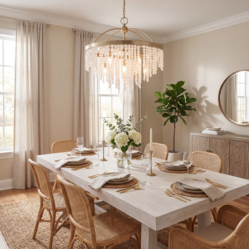 Savoy House Jeanette 8 Lt Chandelier, Noble Brass