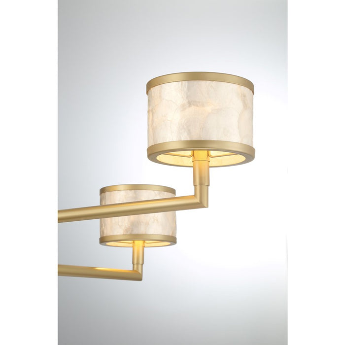 Savoy House Mariquita 6 Light Chandelier, Spun Gold