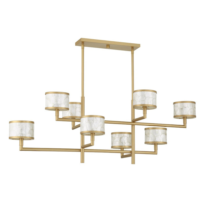 Savoy House Mariquita 8 Light Chandelier, Spun Gold