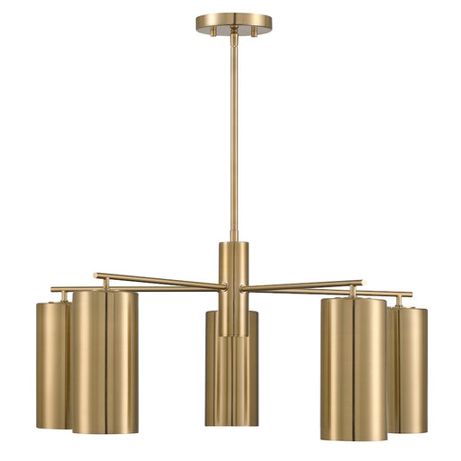 Savoy House Lio 5-Light Chandelier, Noble Brass