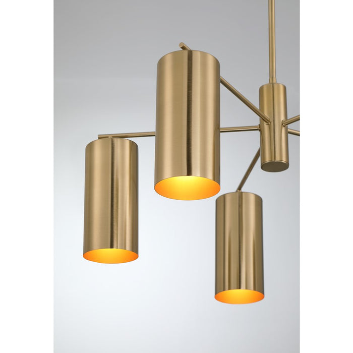 Savoy House Lio 5-Light Chandelier, Noble Brass