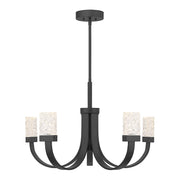 Savoy House Kahn 6-Light LED Chandelier, Matte Black - 1-6620-6-89