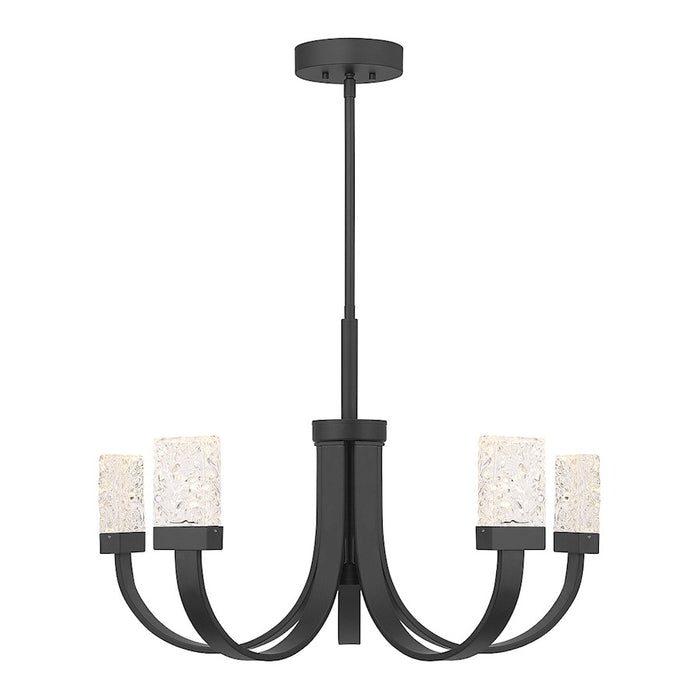 Savoy House Kahn 6-Light LED Chandelier, Matte Black - 1-6620-6-89