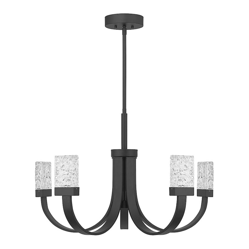 Savoy House Kahn 6-Light LED Chandelier, Matte Black