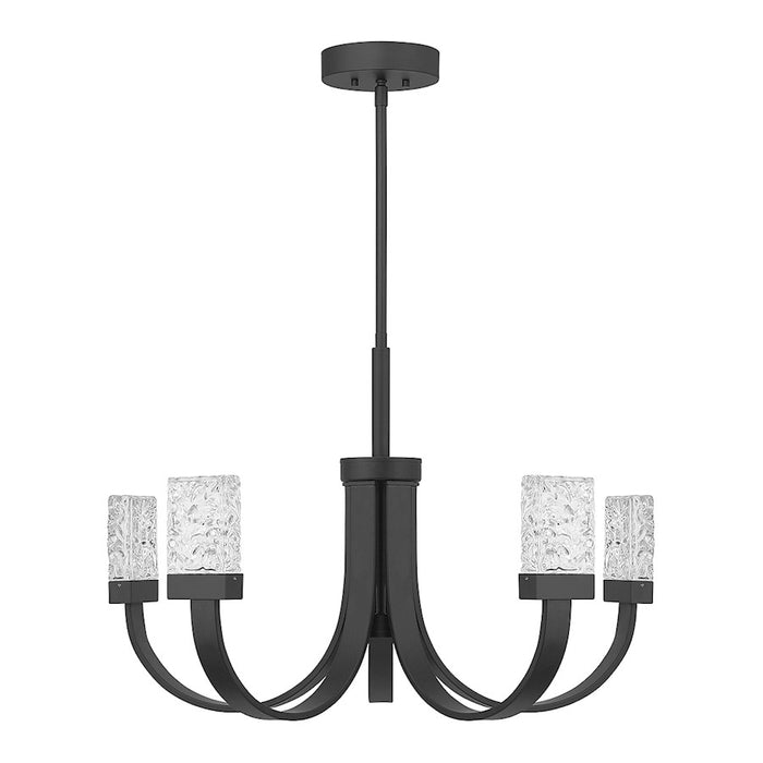 Savoy House Kahn 6-Light LED Chandelier, Matte Black