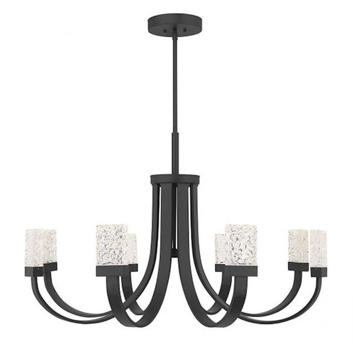 Savoy House Kahn 9-Light LED Chandelier, Matte Black - 1-6622-9-89