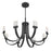 Savoy House Kahn 9-Light LED Chandelier, Matte Black