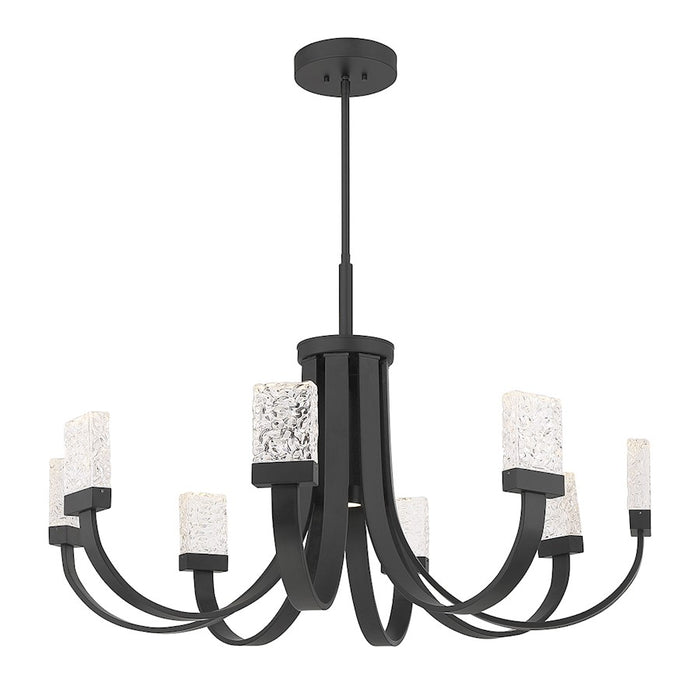 Savoy House Kahn 9-Light LED Chandelier, Matte Black