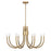 Essentials Sorrento 8 Light Chandelier, Noble Brass