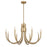 Essentials Sorrento 8 Light Chandelier, Noble Brass