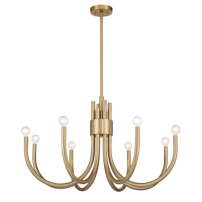 Savoy House Sorrento 8-Light Chandelier, Noble Brass