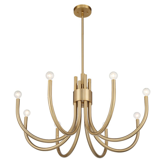 Savoy House Sorrento 8-Light Chandelier, Noble Brass